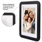 Americanflat Curved Corner Photo Frame with Mat - Picture Frame with Round Corners - Shatter Resistant Glass - Triangle Hanging Hardware - Includes Easel - Black
